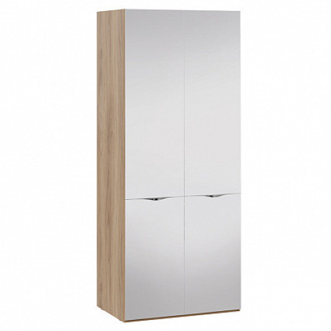 Шкаф для одежды с 2 зеркальными дверями «Глосс» (Яблоня Беллуно)